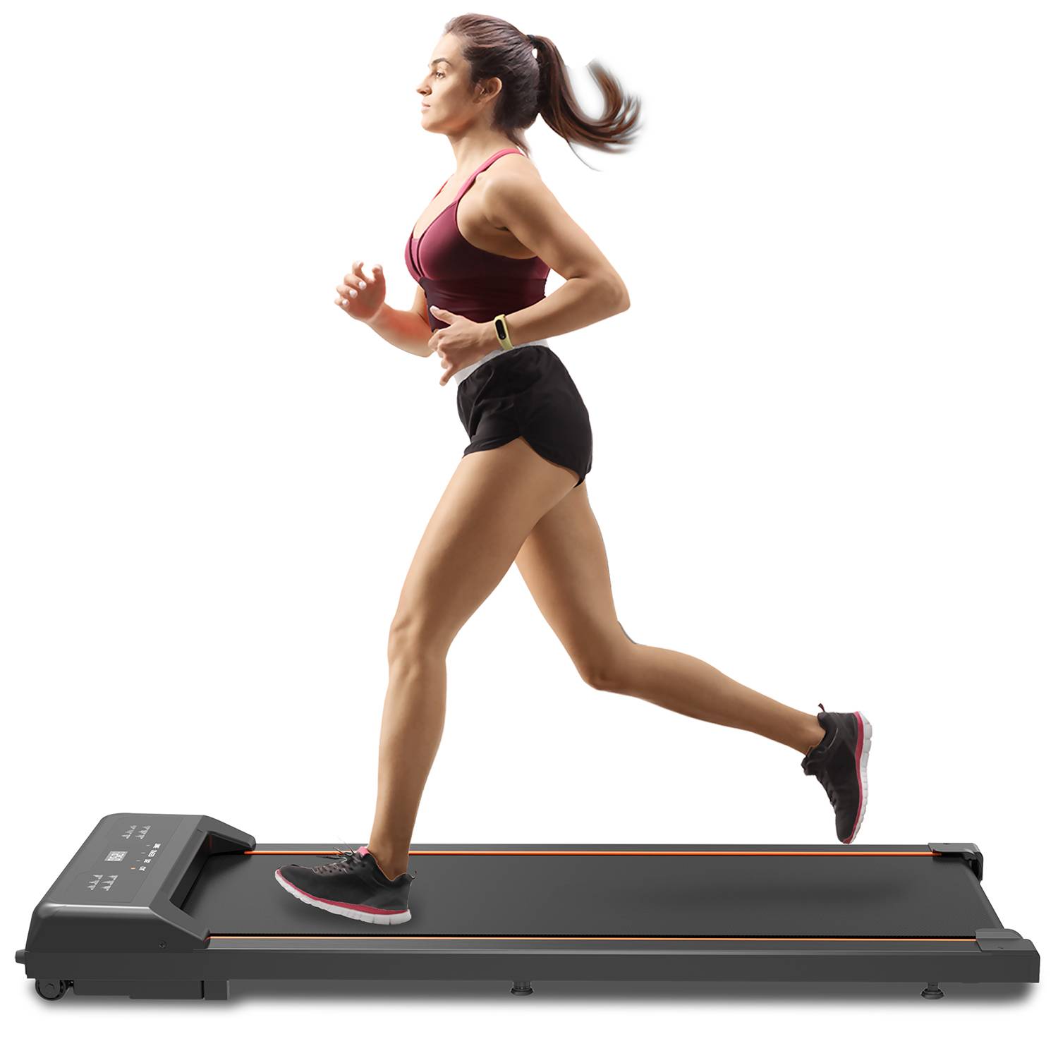 Portable Under Desk Walking Pad Treadmill with LED Display & Remote Control - Image 2