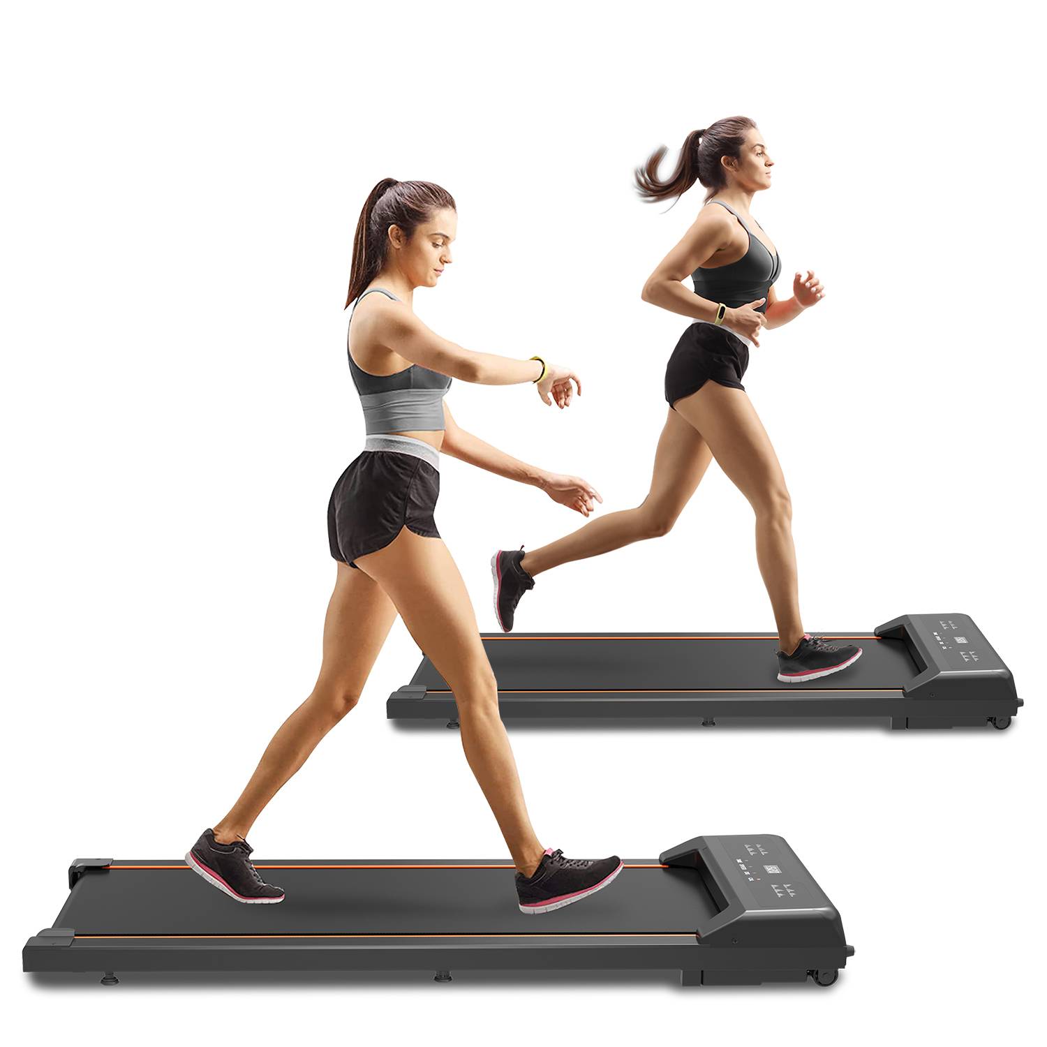 Portable Under Desk Walking Pad Treadmill with LED Display & Remote Control - Image 8