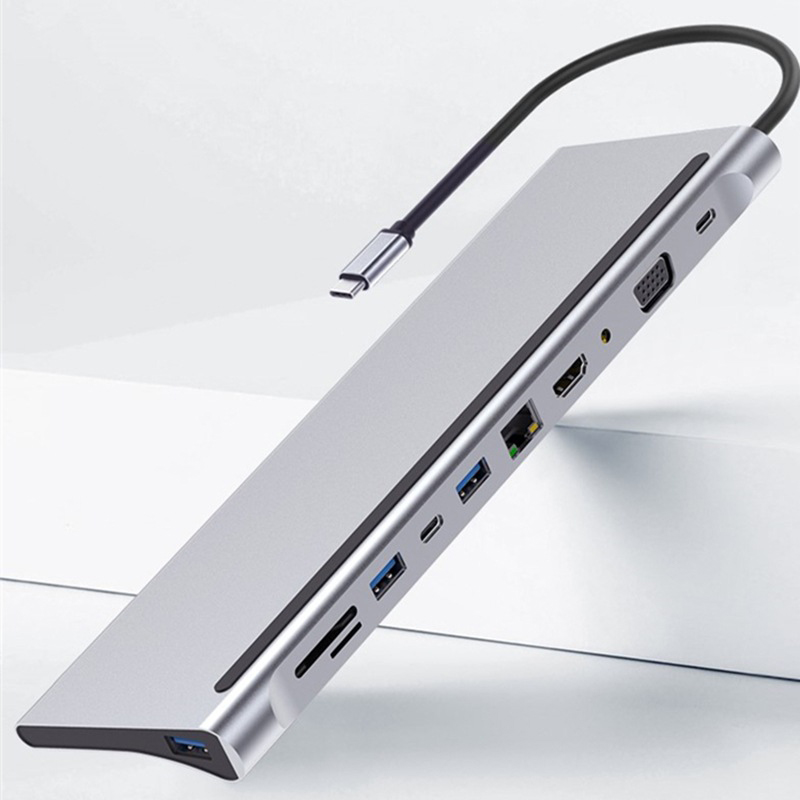 Versatile Hub Laptop Expansion Dock for Enhanced Connectivity