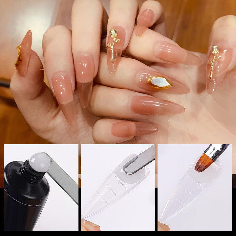 Ultra-thin Nail Art Sheets - 100 Non-marking Water Drop Pointed Ballet Coffin Trapezoid Sheets with Scale - Image 2