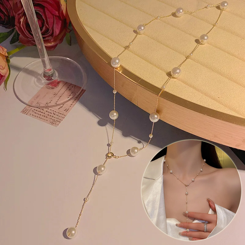 Stylish Pearl Choker Necklace for Women - Trendy Starry Pearl Jewelry Gifts 2024 - Image 4