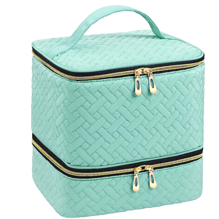 Waterproof Double-Layer Portable Nail Polish Storage Bag for Easy Organization - Image 10