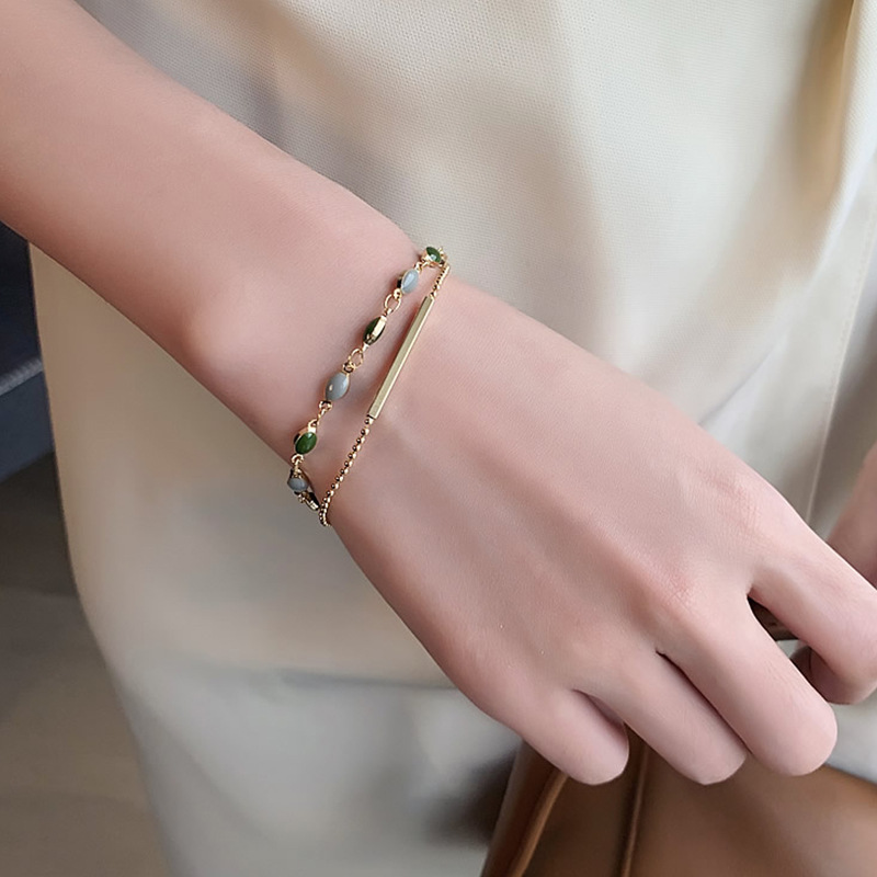 Stylish Retro Women’s Bracelet with Real Gold Plating from Dongdaemun Fashion - Image 3