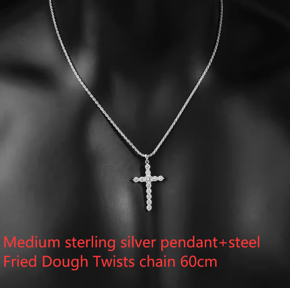 S925 Sterling Silver Cross Necklace - Unisex Design for Men & Women - Image 6