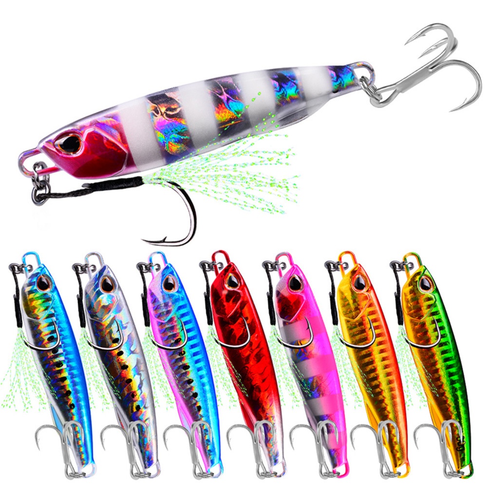 Luya Bait Luminous Submerged Tossing Lure - Iron Plate Fish Lead with Treble Hook - Image 18