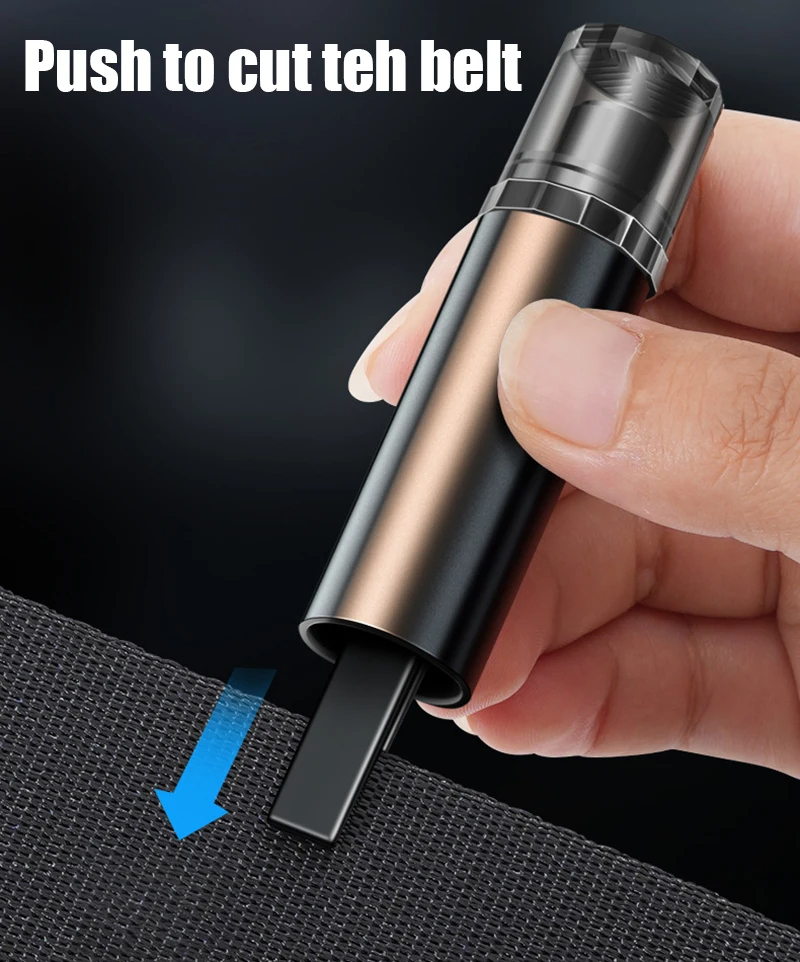 2-in-1 Car Safety Hammer: High Hardness Tungsten Steel Window Glass Breaker & Seat Belt Cutter Emergency Rescue Tool with Base - Image 16