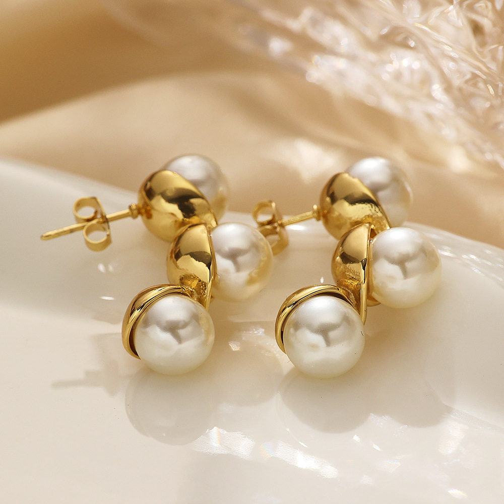 18K Gold Plated Fashion Stainless Steel Studs - Stylish & Durable Accessories - Image 7