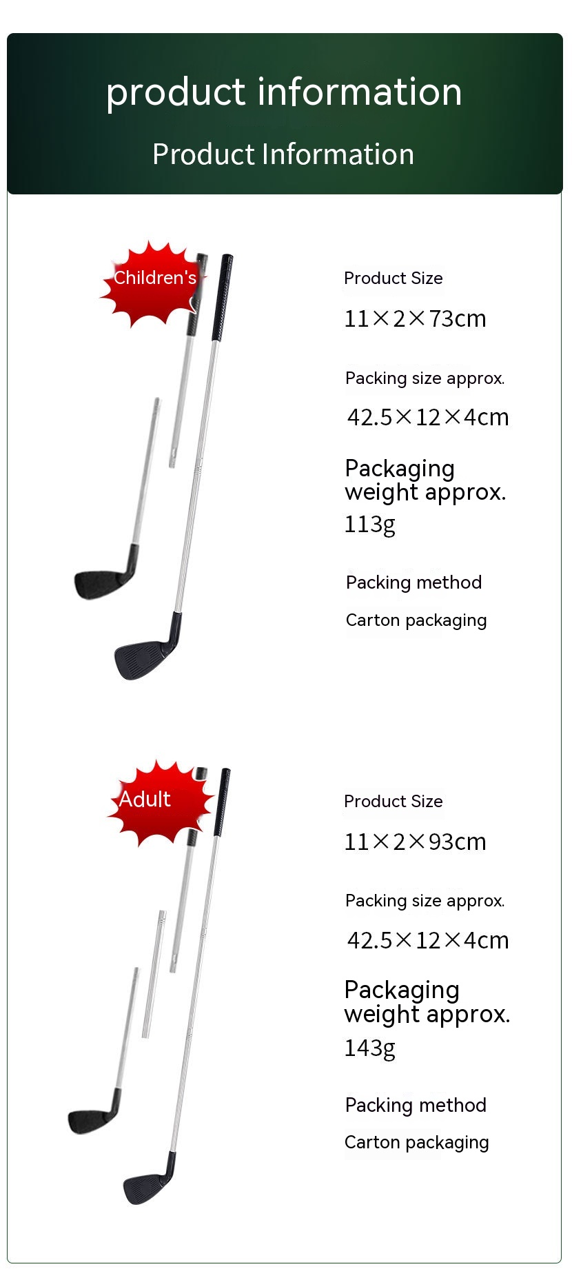 Parent-Child Golf Metal Club Set - Engaging Outdoor Toys for Family Fun - Image 14