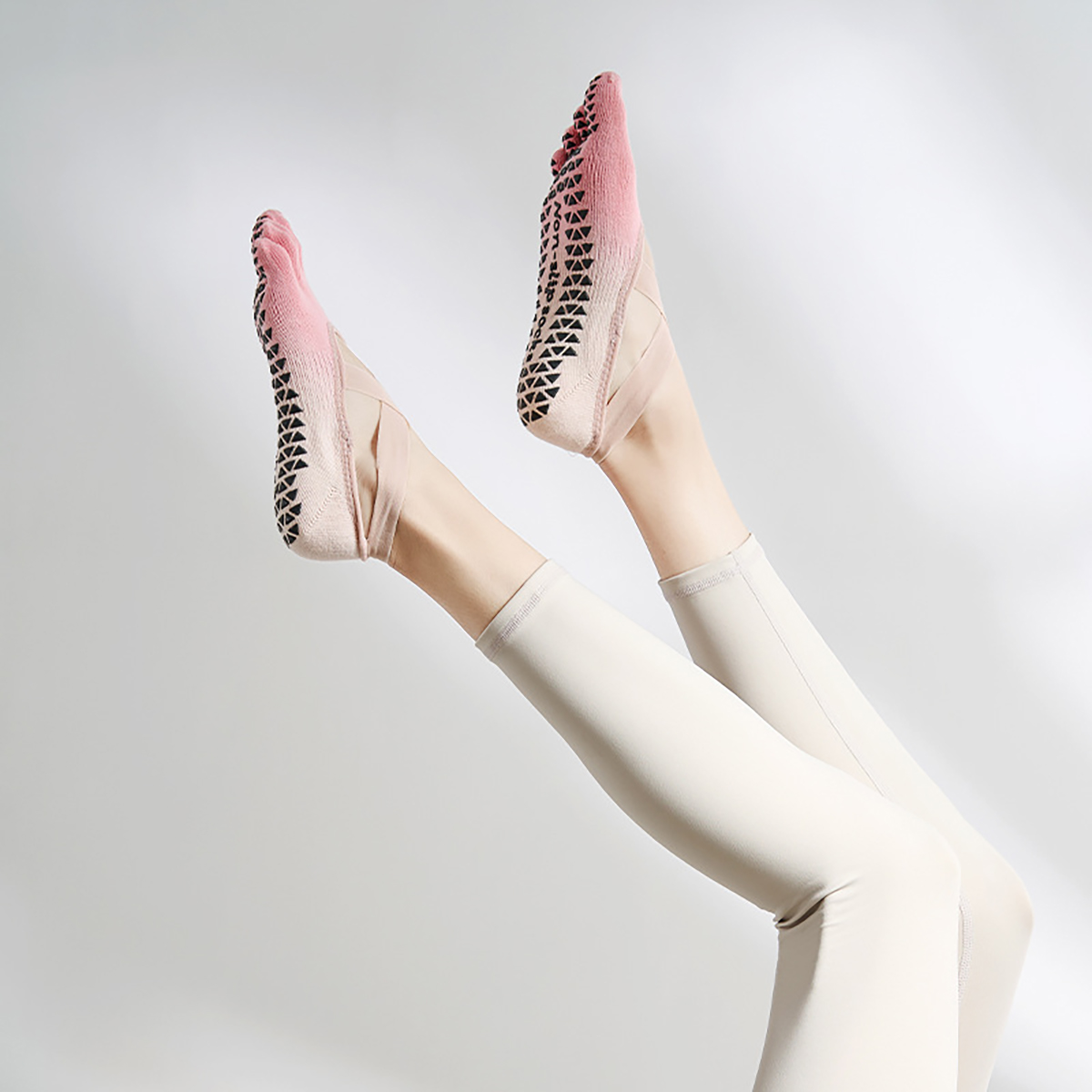 Non-Slip Yoga Socks for Women & Men - Grippy Full Toe Sticky Grip Accessories for Yoga, Barre, Pilates, Dance, Ballet - Image 2