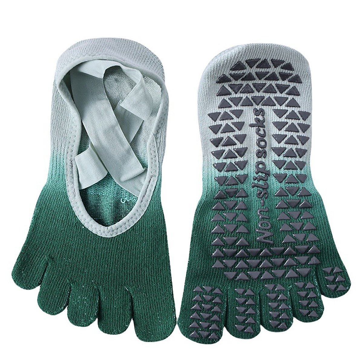 Non-Slip Yoga Socks for Women & Men - Grippy Full Toe Sticky Grip Accessories for Yoga, Barre, Pilates, Dance, Ballet - Image 12