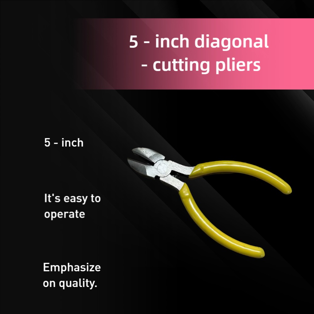 5-Inch Diagonal Pliers - Precision Sharp Edge & Angle, Neat Shear for Expert Craftsmanship. - Image 2