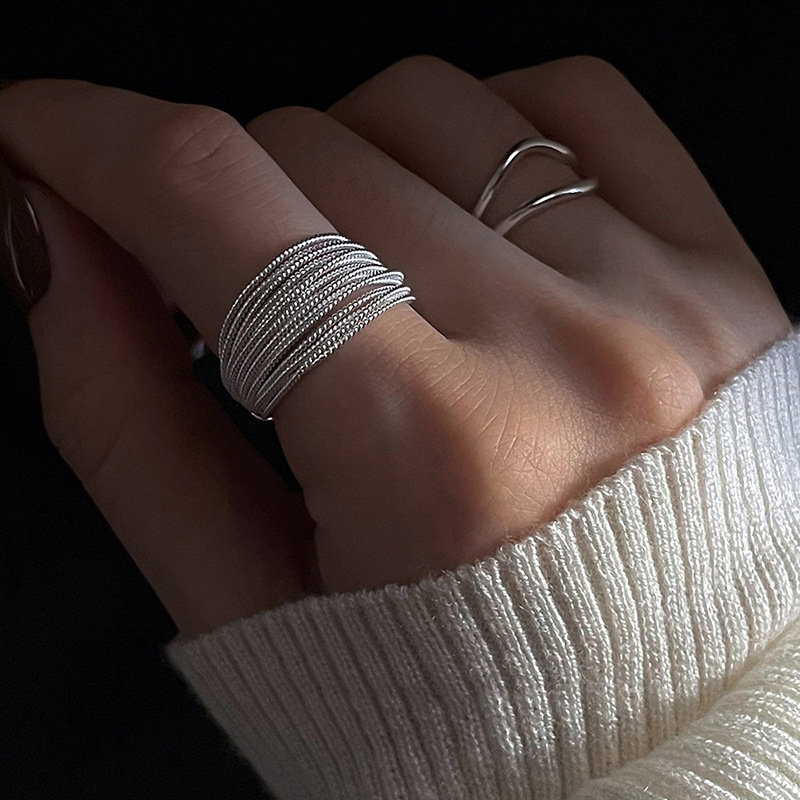 Women's Minimalist Multi-Layer Winding Ring - Elegant and Stylish Accessory - Image 5
