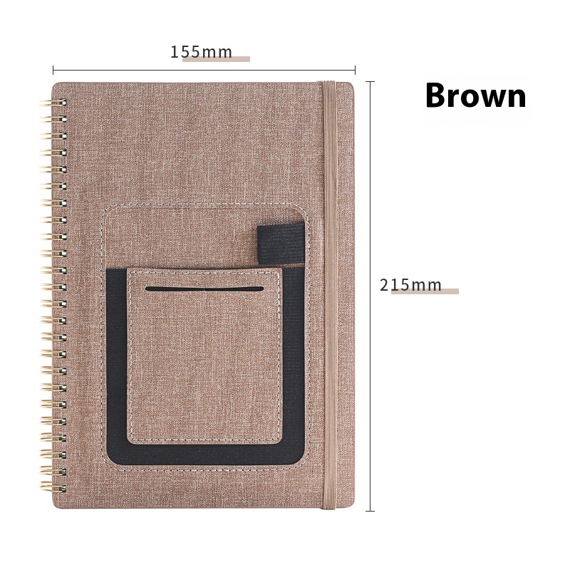 Erasable Coil Book - Reusable Draft Notebook with Thick Waterproof Forest Rock Stone Paper - Customizable Design