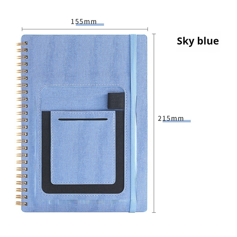 Erasable Coil Book - Reusable Draft Notebook with Thick Waterproof Forest Rock Stone Paper - Customizable Design - Image 3