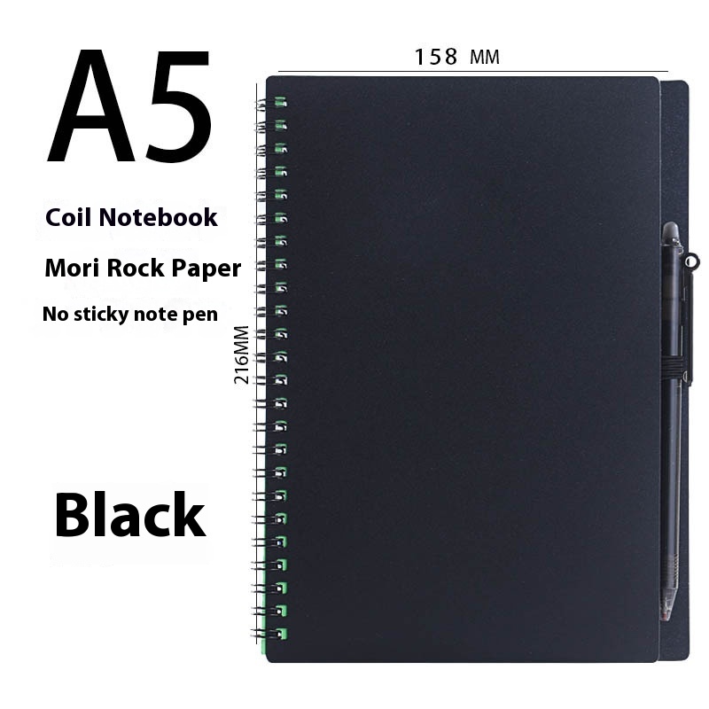 Erasable Coil Book - Reusable Draft Notebook with Thick Waterproof Forest Rock Stone Paper - Customizable Design - Image 7