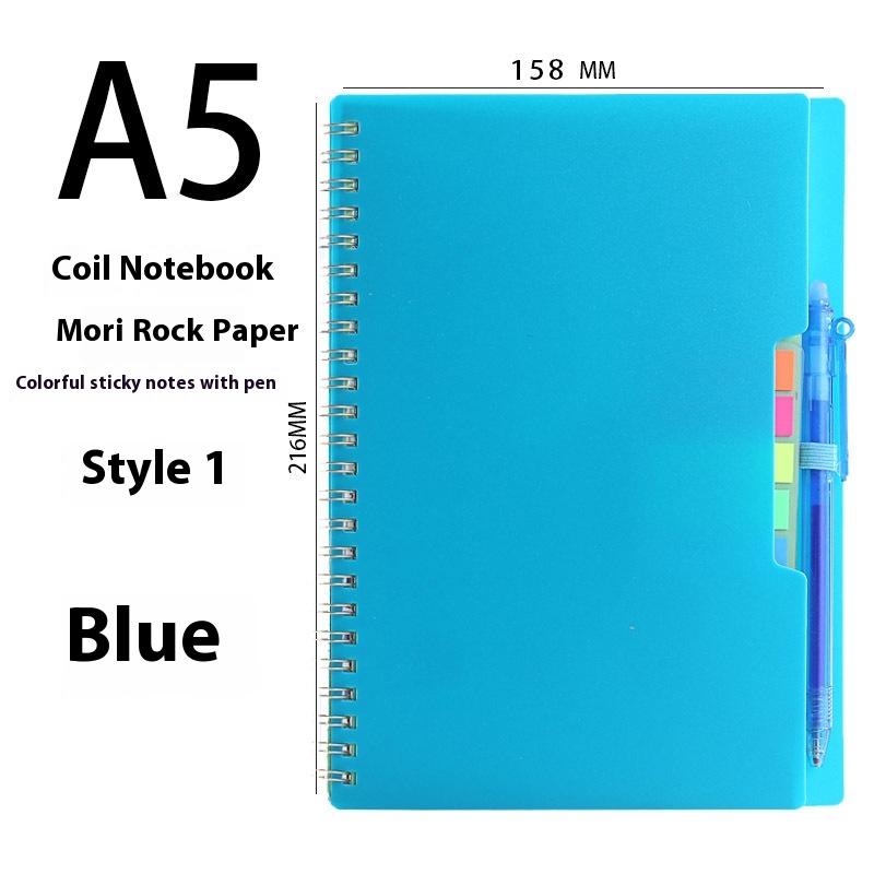 Erasable Coil Book - Reusable Draft Notebook with Thick Waterproof Forest Rock Stone Paper - Customizable Design - Image 9