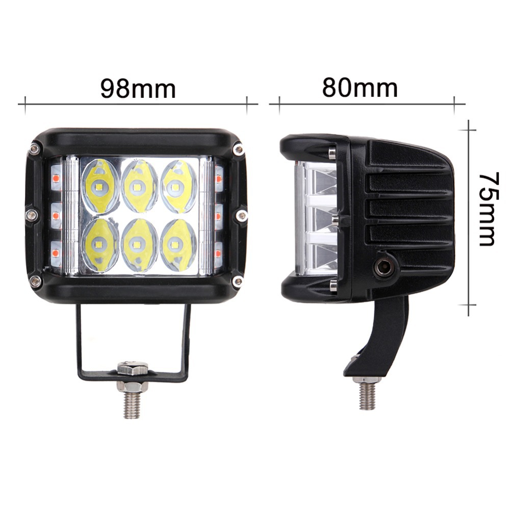Versatile Two-Color Yellow Three-Sided Work Light for Cars - Image 10