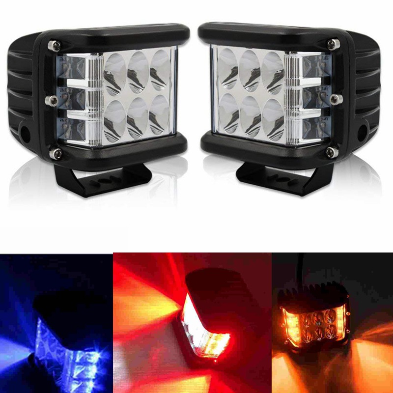 Versatile Two-Color Yellow Three-Sided Work Light for Cars - Image 14