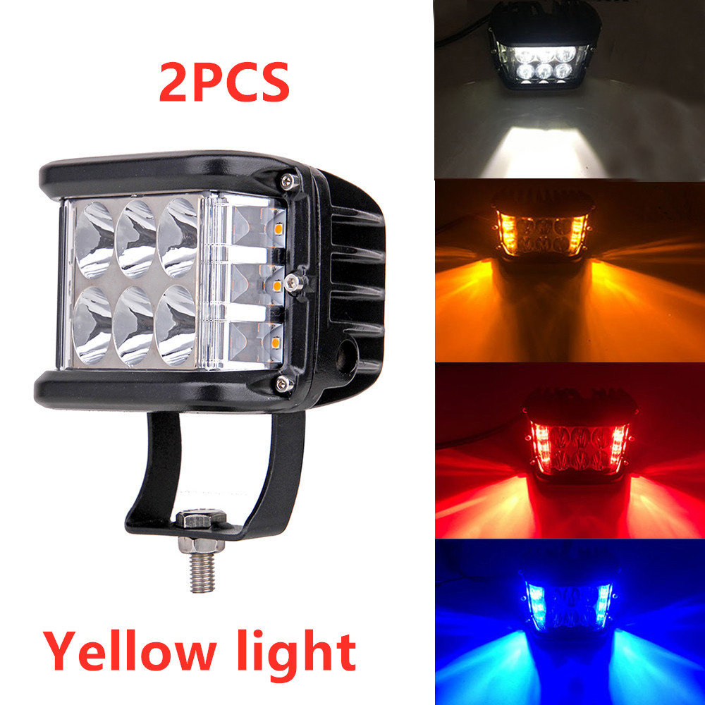 Versatile Two-Color Yellow Three-Sided Work Light for Cars - Image 15