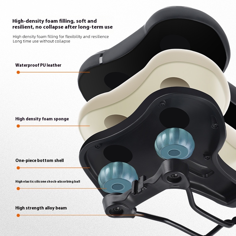 West Rider Bike High Elastic Sponge Saddle - Comfortable Cycling Fixture for Bicycles - Image 11