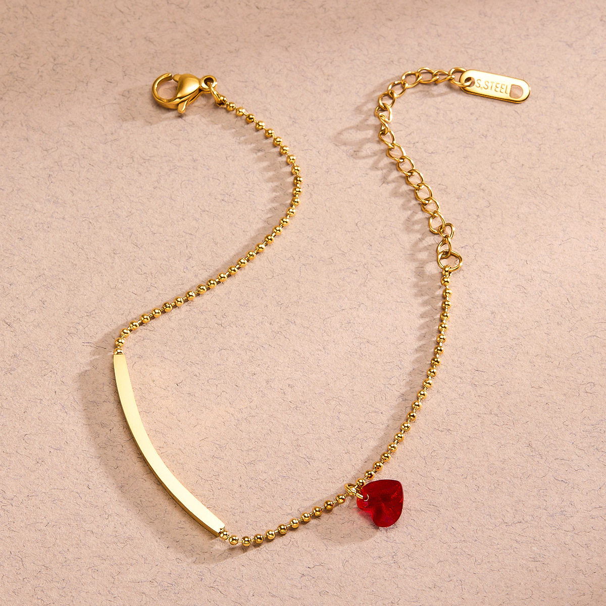 Stylish Women's Design Hanging Heart Bracelet - Simple Fashion Accessory - Image 4