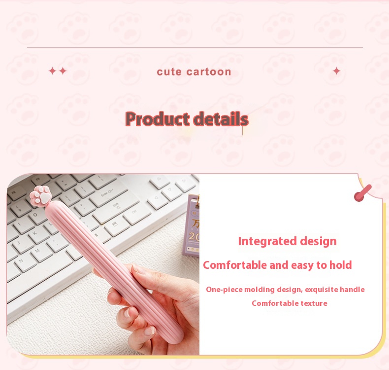 Adorable Cartoon Cat's Paw Series Small Hair Comb for Easy Styling - Image 10