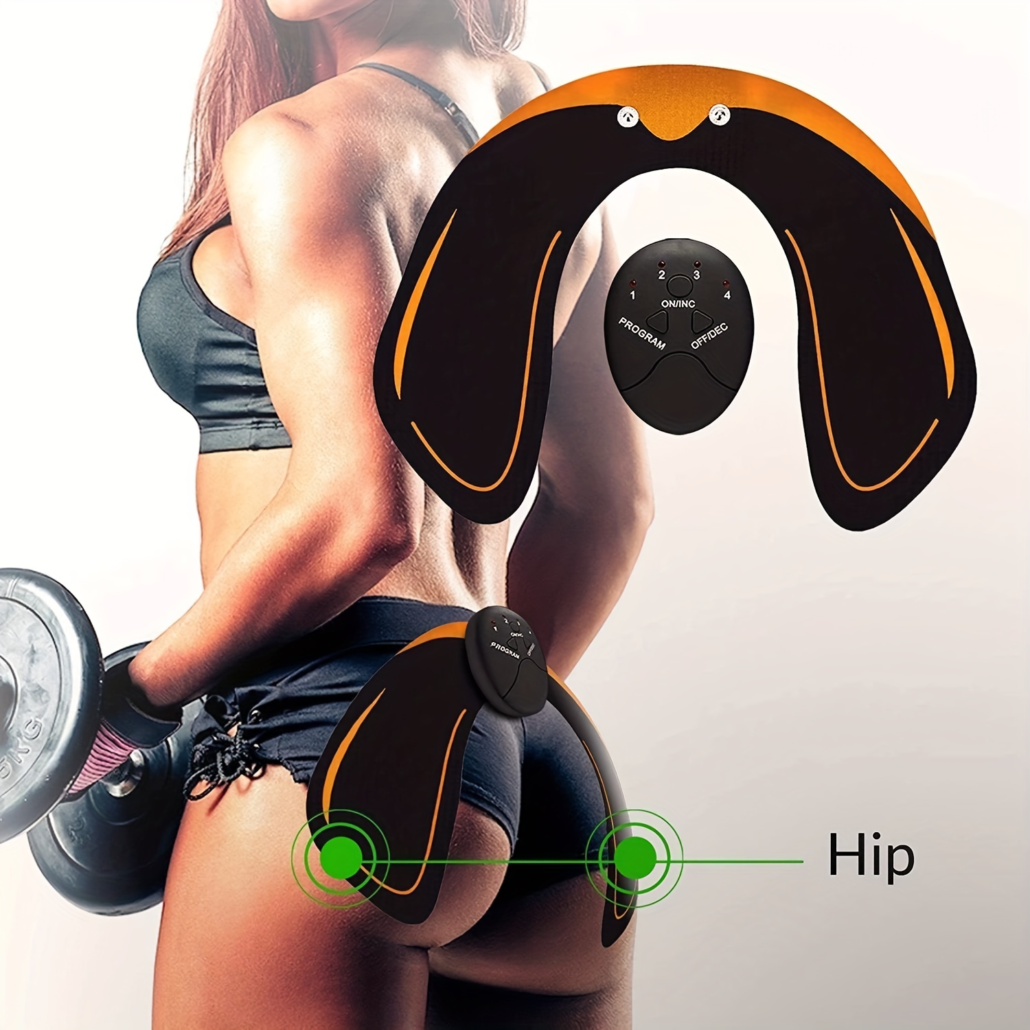 Hip Trainer - Portable Buttock Lift Massage Device for Smart Fitness at Home or Office | U-Shape Workout Equipment & Gifts for Women - Image 4