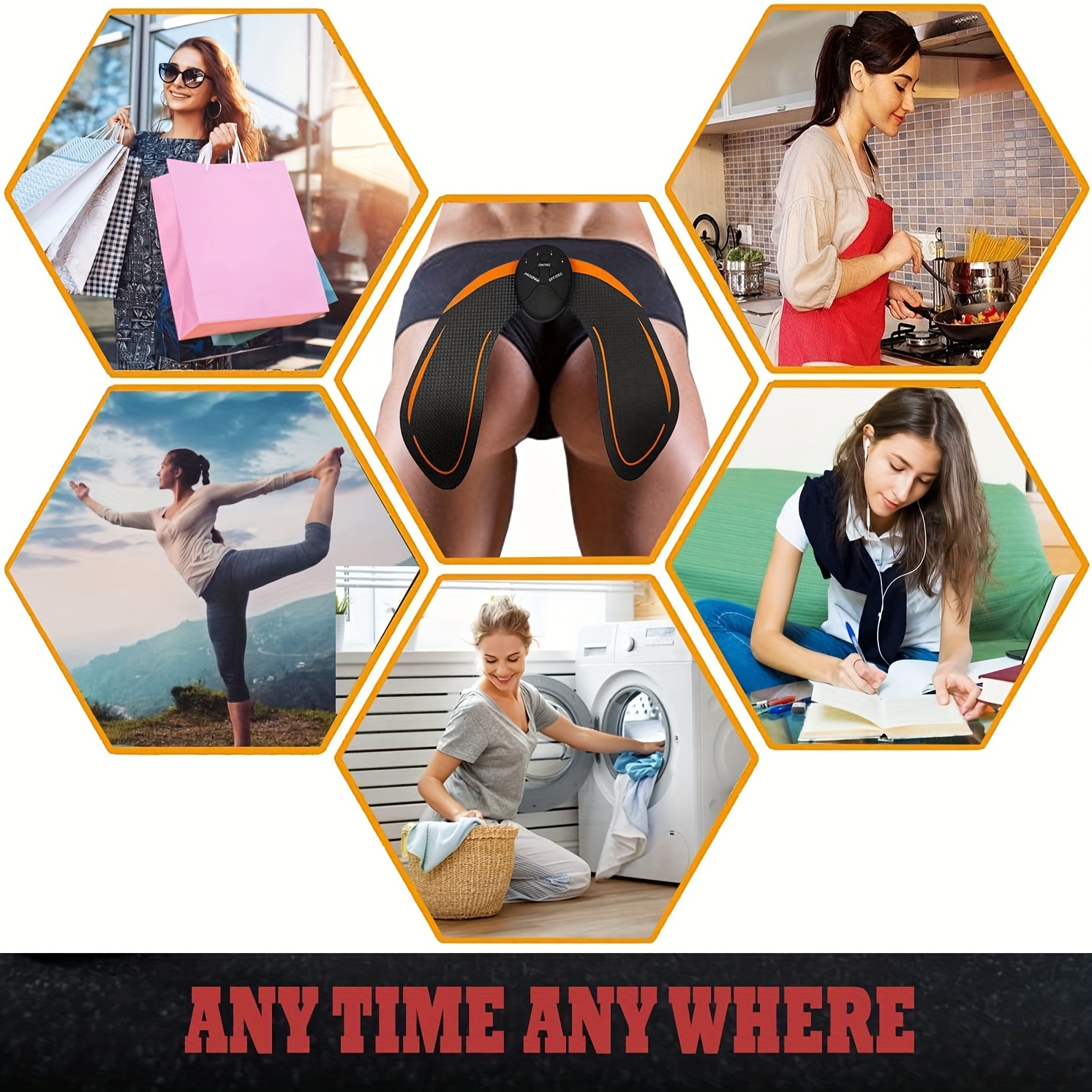 Hip Trainer - Portable Buttock Lift Massage Device for Smart Fitness at Home or Office | U-Shape Workout Equipment & Gifts for Women - Image 8