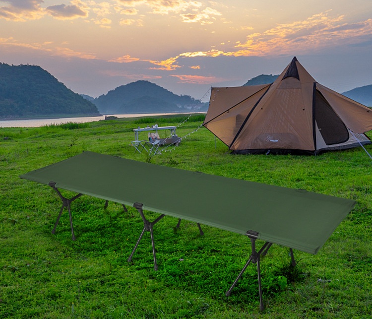 Lightweight Portable Dual-Purpose Outdoor Folding Bed for Ultimate Comfort - Image 9