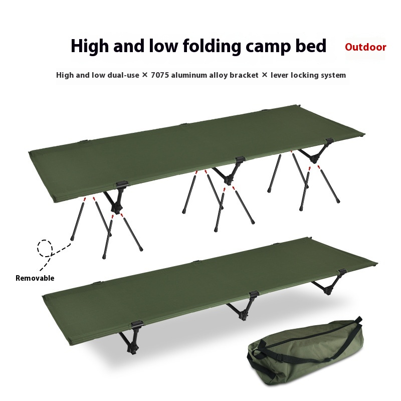 Lightweight Portable Dual-Purpose Outdoor Folding Bed for Ultimate Comfort - Image 17
