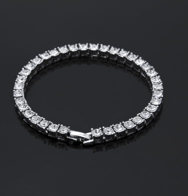 Gold Color Tin Alloy Iced Bracelet - Men's Hip Hop Chain Street Rock Jewelry - Image 13