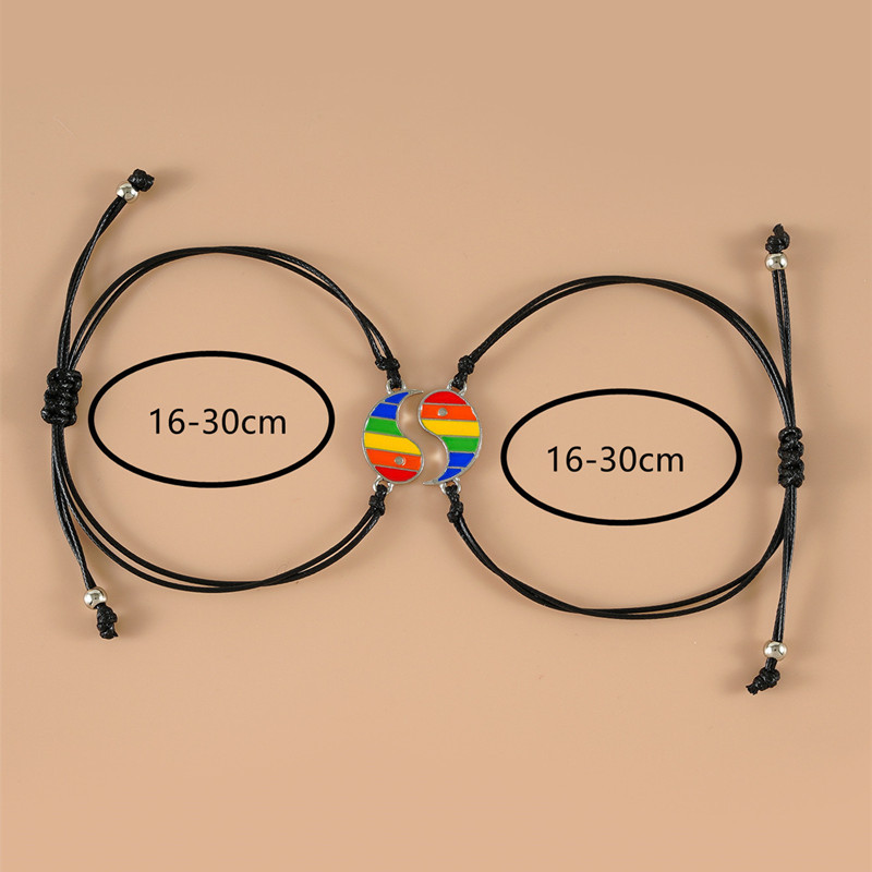 Vibrant Rainbow Yin And Yang Hand-Woven Gossip Stitching Design - Image 18