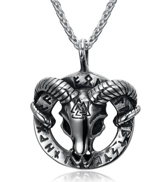 Stylish Vintage Nordic Rune Necklaces for Men - Stainless Steel Norse Runes Viking Jewelry, Pagan Elder Futhark Pendant Amulet Fashion - Image 7