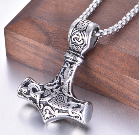 Stylish Vintage Nordic Rune Necklaces for Men - Stainless Steel Norse Runes Viking Jewelry, Pagan Elder Futhark Pendant Amulet Fashion - Image 10