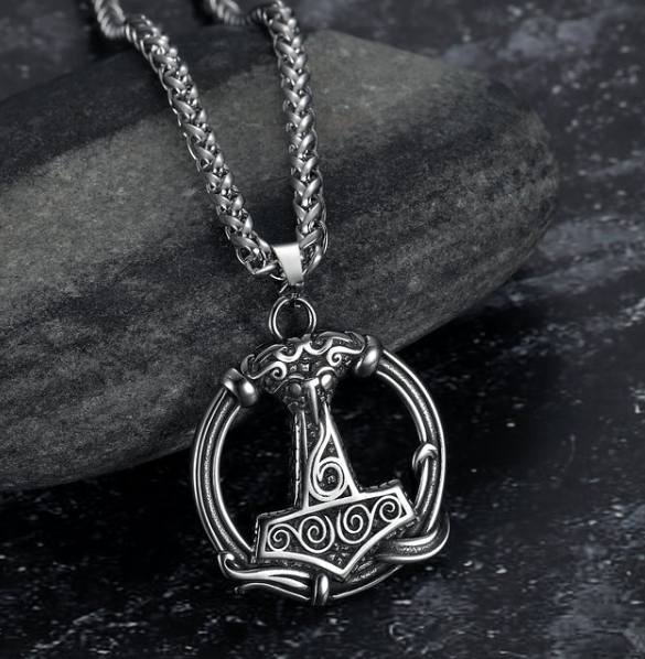 Stylish Vintage Nordic Rune Necklaces for Men - Stainless Steel Norse Runes Viking Jewelry, Pagan Elder Futhark Pendant Amulet Fashion - Image 17