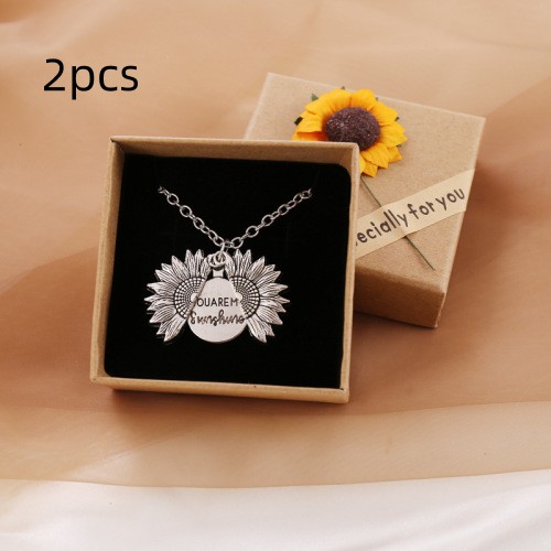 You Are My Sunshine Sunflower Necklace for Women and Men – Perfect Gift! - Image 9