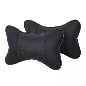 2 PCS Multi-Color Leather Car Neck Rest Pillow for Ultimate Comfort
