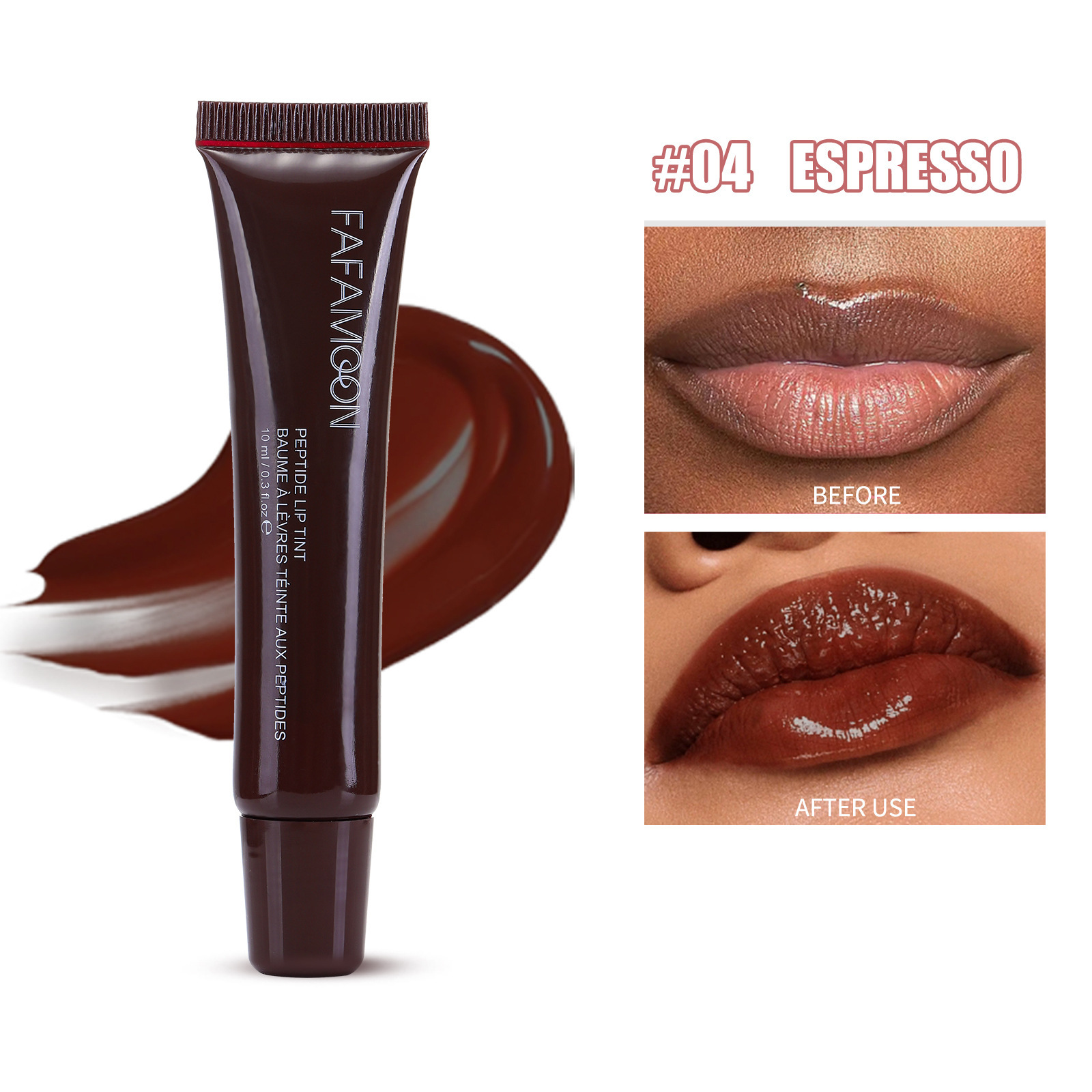 Waterproof Glossy Lip Glaze - Long Lasting Tea Red Liquid Lipstick for Doodle Lip Korean Makeup - Image 2
