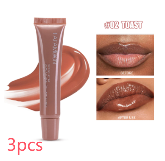 Waterproof Glossy Lip Glaze - Long Lasting Tea Red Liquid Lipstick for Doodle Lip Korean Makeup - Image 5