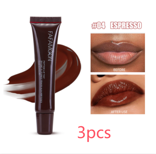 Waterproof Glossy Lip Glaze - Long Lasting Tea Red Liquid Lipstick for Doodle Lip Korean Makeup - Image 7