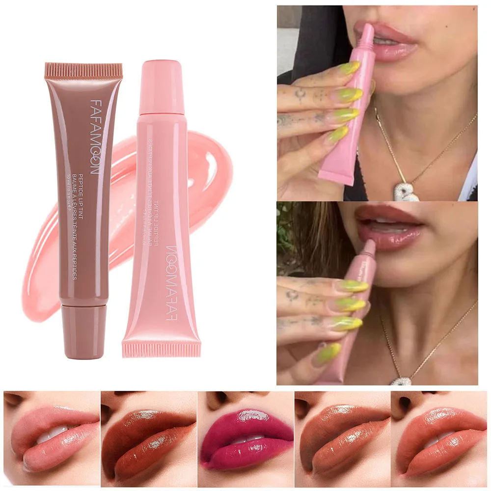 Waterproof Glossy Lip Glaze - Long Lasting Tea Red Liquid Lipstick for Doodle Lip Korean Makeup - Image 9