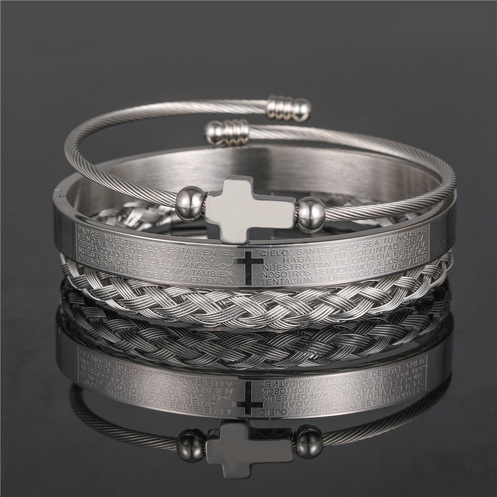 Punk Titanium Steel Bracelet - Creative Roman Style for Unique Personalities - Image 7