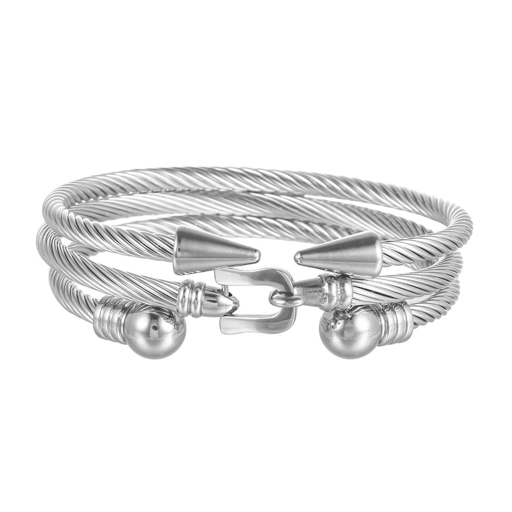 Punk Titanium Steel Bracelet - Creative Roman Style for Unique Personalities - Image 36