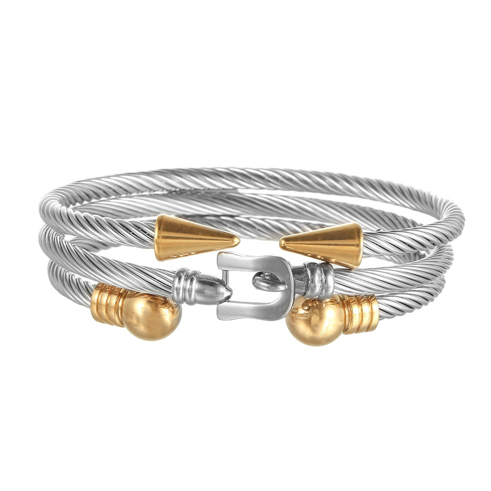 Punk Titanium Steel Bracelet - Creative Roman Style for Unique Personalities - Image 37