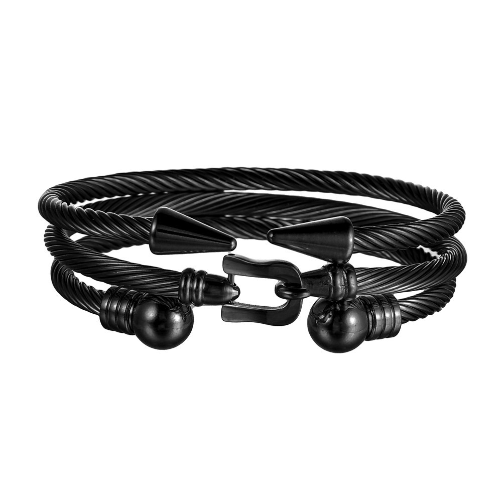 Punk Titanium Steel Bracelet - Creative Roman Style for Unique Personalities - Image 38