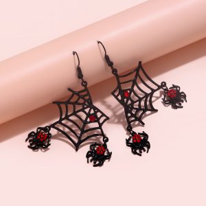 High-End Spider Web Earrings - Creative Fashion with Simple Niche Design