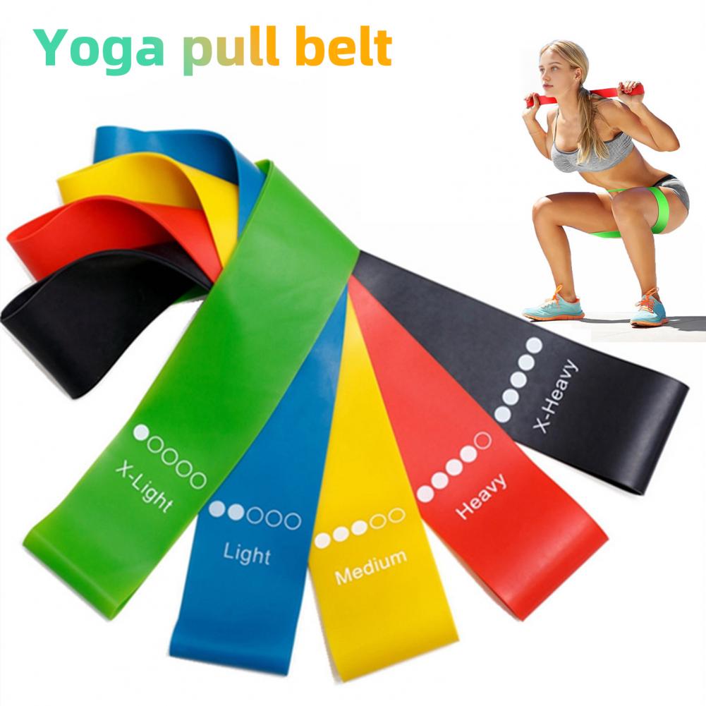 Durable Yoga Resistance Rubber Bands for Indoor & Outdoor Fitness | 0.35mm-1.1mm Pilates Workout Elastic Bands - Image 7