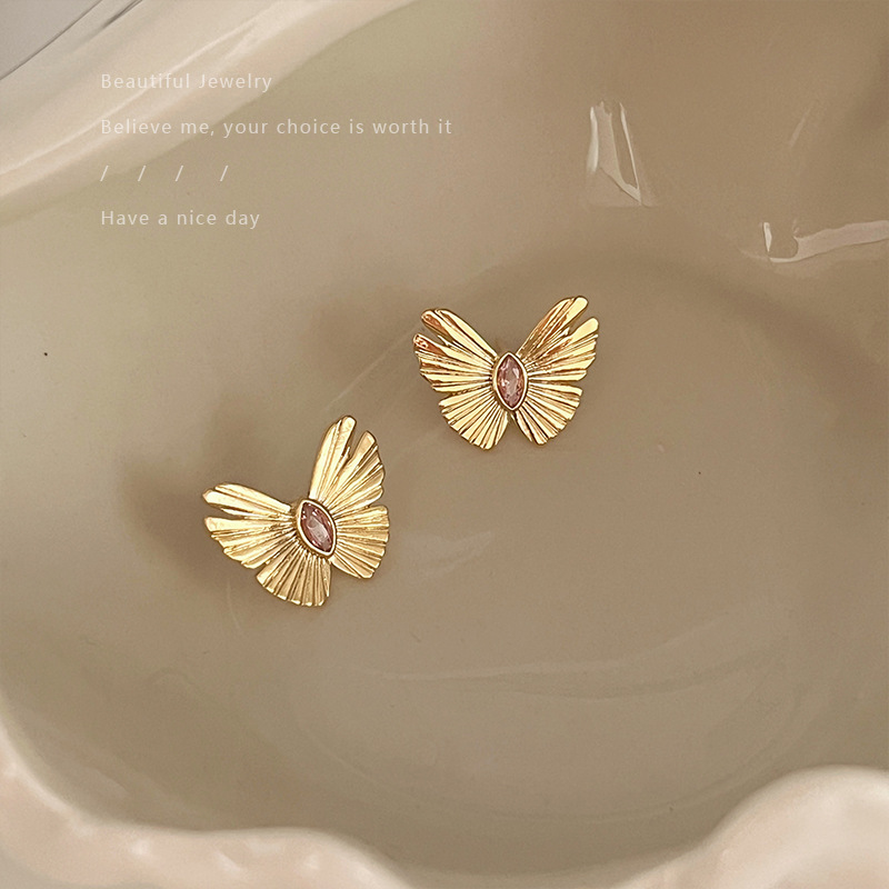 Elegant Retro Hong Kong Style Ear Studs | High-Grade Quality - Image 3