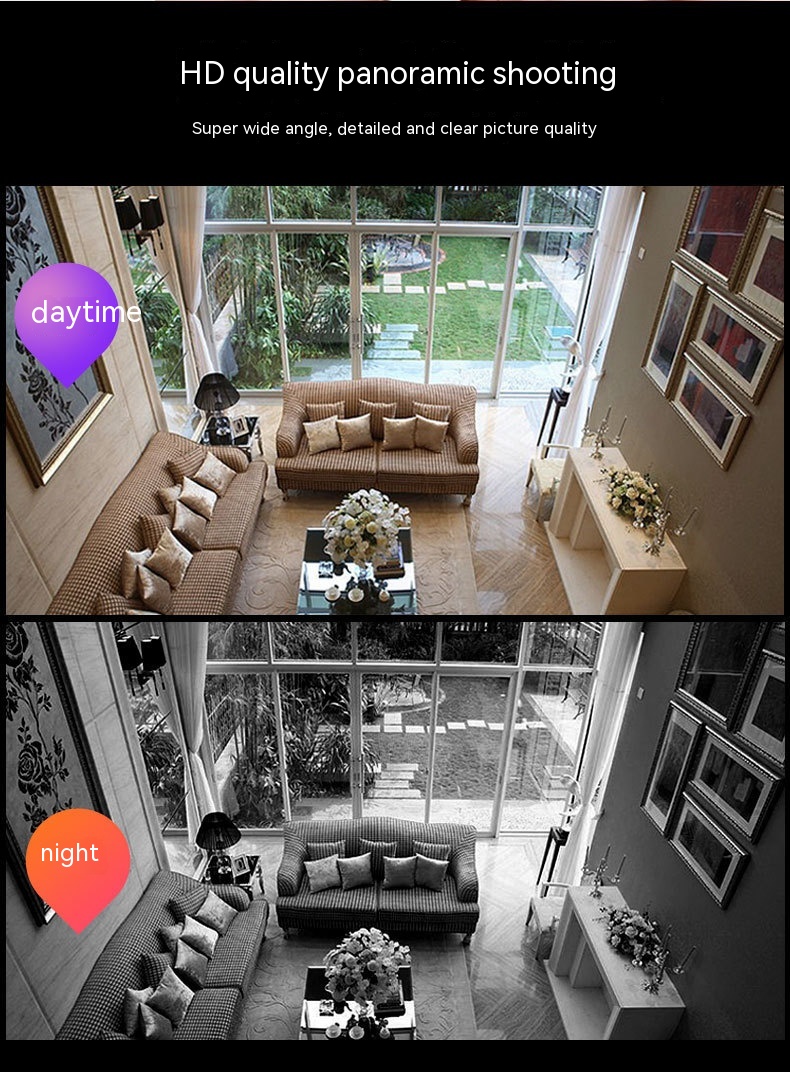 High-Definition Dual Band Outdoor Night Vision Wireless Light Bulb Monitoring - Image 10