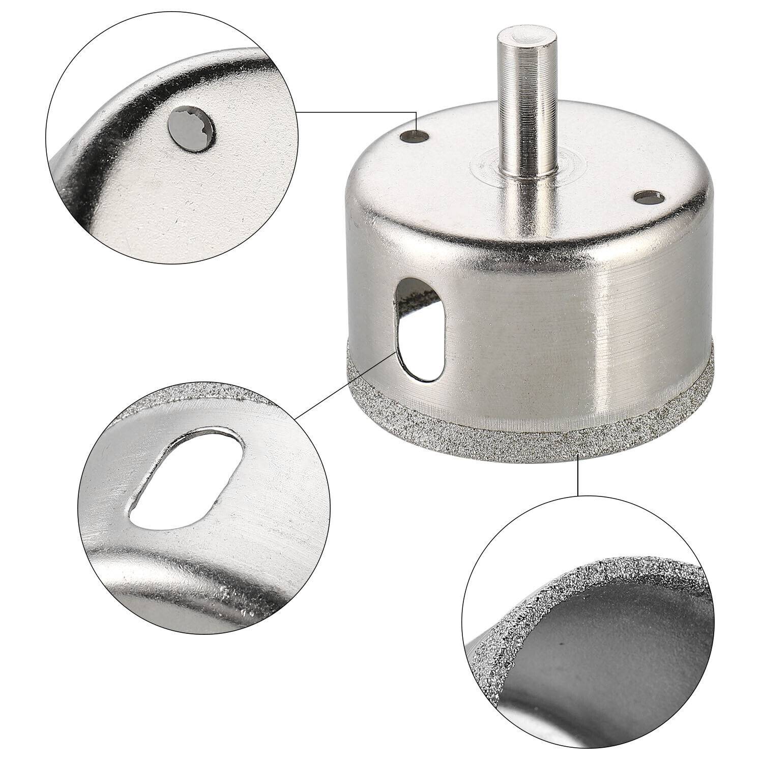 15-Piece Diamond Drill Bit Set for Glass, Stone, and Tile - Sizes 6-50mm - Image 10